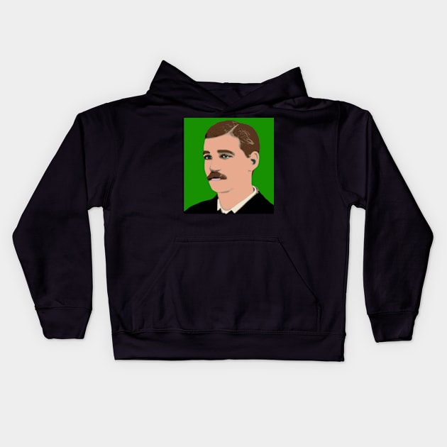 Bat Masterson Kids Hoodie by oryan80